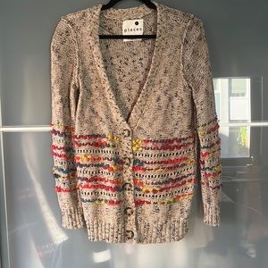 Kensie Pieces V Neck Cardigan Sweater